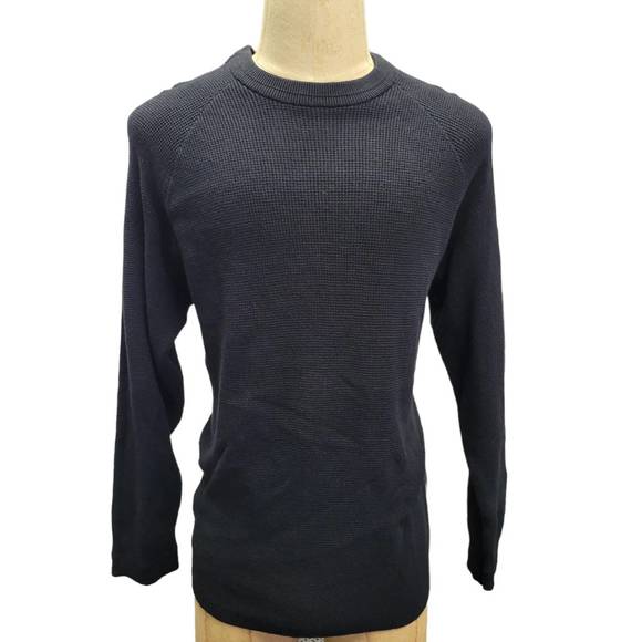 NEW FRENCH CONNECTION men's cotton sweater in black - Picture 1 of 3
